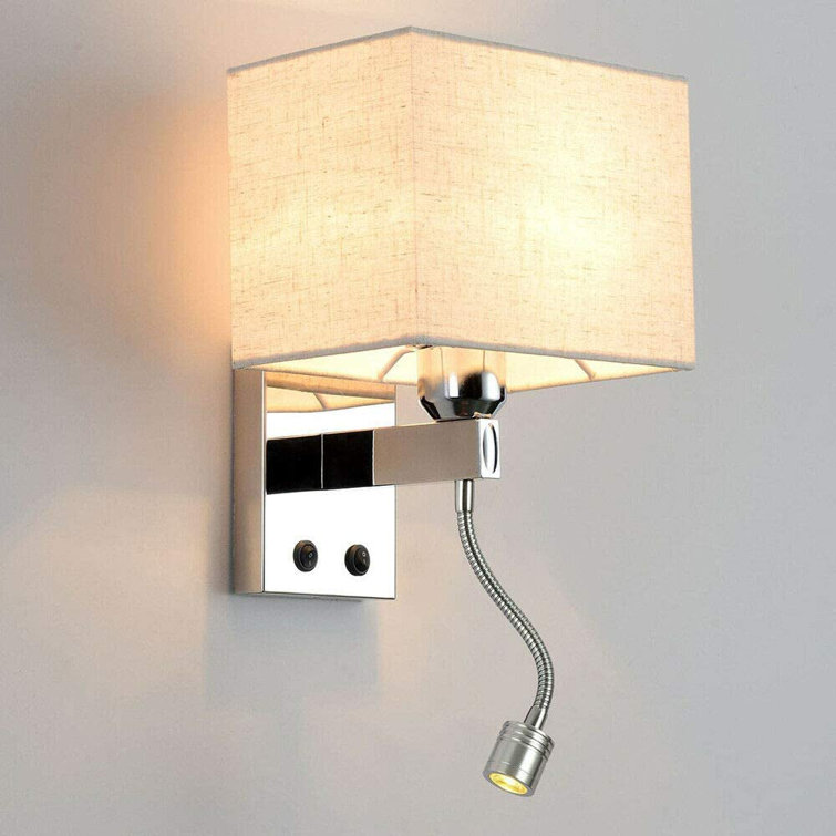 Latitude Run® Modern LED Reading Wall Lamp Wall Light Bedside Bedroom Hotel Wall Sconce 110V